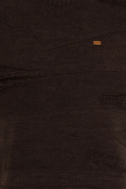 U. S. Polo Assn Мужской вязаный свитер кокосового цвета с круглым вырезом - U.s. polo assn фото 6