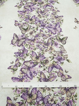 Рогожка Винтажные кролики, ш.1.5м, хлопок-100%, 160гр/м.кв, раппорт 63см - Купава фото 3