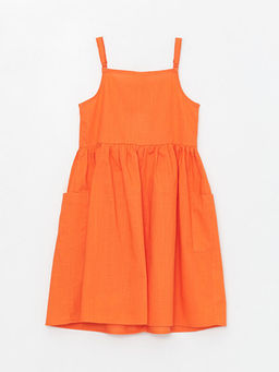 Kare Yaka K?z ?ocuk Elbise