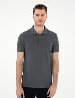 Antrasit Slim Fit Basic Ti__rt