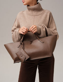 Женская кожаная сумка Dari DBR 31136 коричневый какао