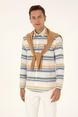 Erkek Krem Uzun Kollu G_mlek