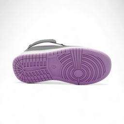 Кроссовки высокие демисезонные А7776-17 серо фиолетовые - BONCY фото 3