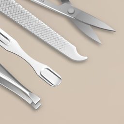 Набор маникюрный Пейзаж, 6 предметов, в футляре, МИКС - Qf фото 5