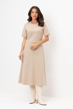 ЕВТ 5058/темно-бежевый платье жен