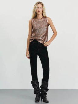 Джинсы SLIM с бархатистым эффектом / Zarina