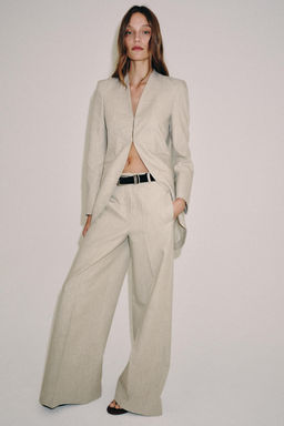 BLAZER LARGA RAYAS ZW COLLECTION / Arena / Vigor?
