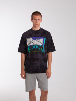 Футболка ЗАПОРОЖЕЦ Gonki Game Loose Fit Tiy Die BLACK  фото 3