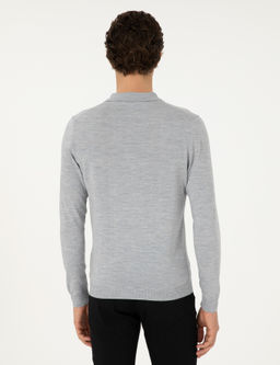 Серый базовый свитер обычного кроя - Cacharel фото 5