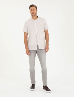 Haki Regular Fit K_sa Kollu G_mlek - Pierre cardin фото 4