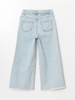 Beli Ayarlanabilir Lastikli Mickey Mouse Bask?l? K?z ?ocuk Jean Pantolon