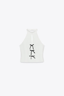 HALTER TOP WITH TIES - Zara фото 7