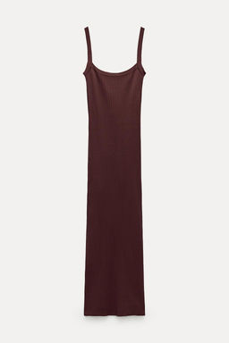 OPEN BACK KNIT MIDI DRESS - Zara фото 3