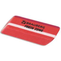 Цена за 3шт. Ластик большой BRAUBERG "Fresh Zone" цвет ассорти, прямоугольный, скошенный