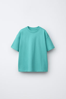 CAMISETA LISA / Turquesa medio
