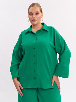 Блузка из муслина BL28501GRN44 - Артесса фото 2