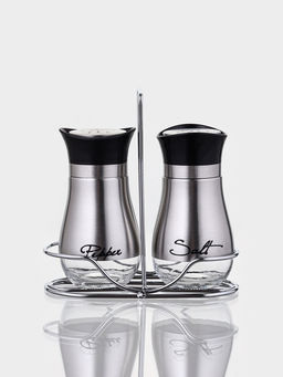 Набор для специй "Сияние.Silver", 2 шт, на подставке