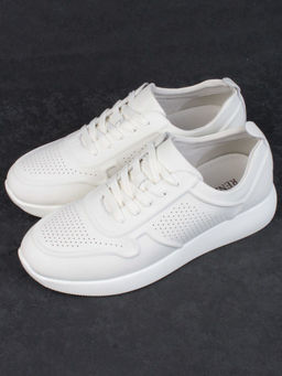 05-PDL195-6-1 LT. BEIGE Кроссовки женские (натуральная кожа) - Фабричный китай фото 5