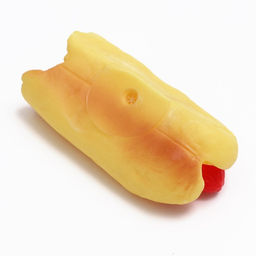 Игрушка пищащая Недоеденный хот-дог для собак, 12 см - Пижон фото 3