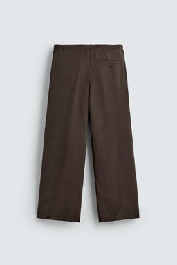 PANTAL?N FLUIDO RELAXED FIT / Marr?n - Zara фото 6