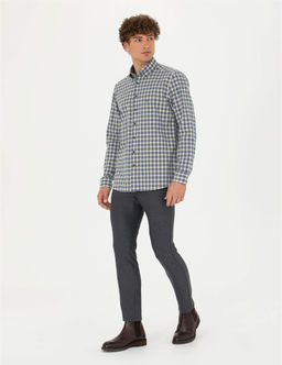 Lacivert Regular Fit Uzun Kollu G_mlek - Pierre cardin фото 4