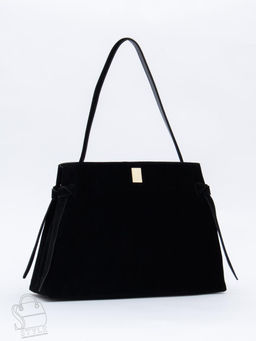 Сумка женская кожаная 1026M black Polina&Eiterou
