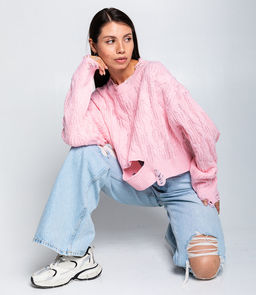 Джемпер #КТ800 (1), розовый - Dommod фото 4