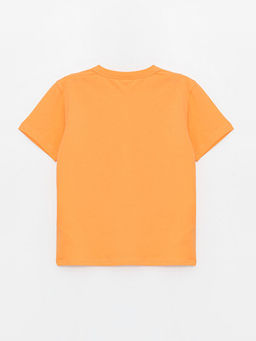 Bisiklet Yaka Bask?l? K?sa Kollu Erkek ?ocuk Ti??rt - Waikiki фото 2