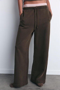 STRAIGHT-LEG PLUSH TROUSERS - Zara фото 3