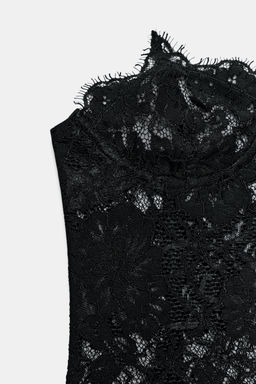 CORS? ENCAJE ZW COLLECTION / Negro - Zara фото 9