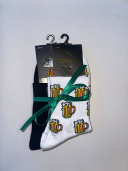 PND048 Подарочный набор: носки, две пары ЧЕРНЫЙ