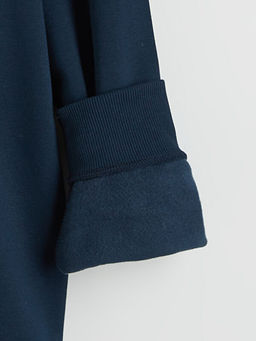 Bisiklet Yaka Erkek Kal?n Sweatshirt