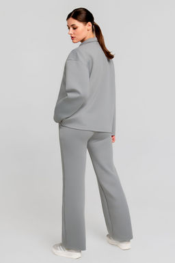 Арт. 2803 Костюм с брюками женский 48-54(4 шт) Цвет:серый - Калинка фото 5