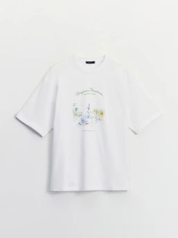 Футболка с принтом из 100% хлопка ZR2605043403-5 / Zarina  фото 8