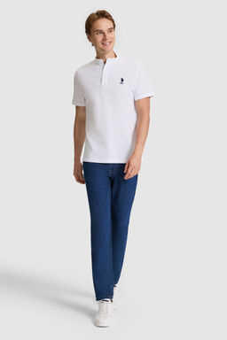 Erkek Beyaz Regular Fit Hakim Yaka TiЕГrt - U.s. polo assn фото 4