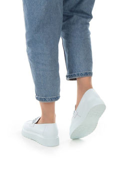 03-PDXL160-5 LT. BLUE Полуботинки женские (натуральная кожа)