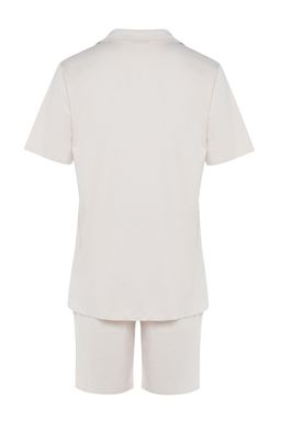 TRENDYOL MAN Lacivert Unisex Regular Fit Apas Yaka Sortlu Pijama Tak?m? TMNSS23PT00007 - Trendyolmilla фото 9