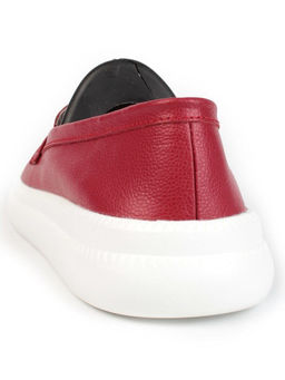 03-ZL-8501 DK. RED Полуботинки женские (натуральная кожа)