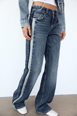 MID-RISE WIDE-LEG TRF JEANS - Zara фото 2