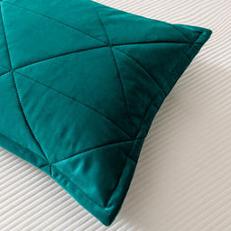 Велюровое покрывало в клетку и две наволочки OVL045 240*260/50-70 2 шт - Ситрейд фото 10