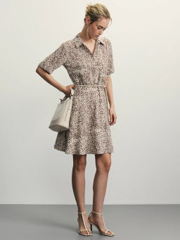 Платье мини с поясом / Zarina  фото 8