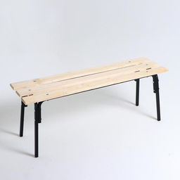 Лавка для сада и дачи «Хит», 118×33×45 см, дерево, металл