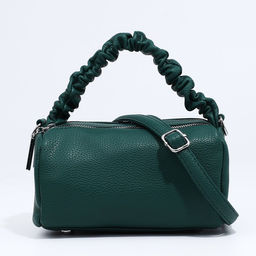 Сумка-багет на молнии, цвет зелёный