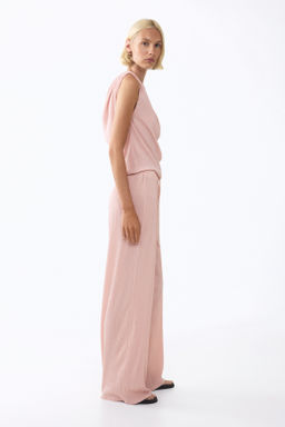 Pantal?n efecto arrugado con cord?n de ajuste - H&m фото 5
