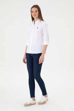 Kad_n Beyaz Uzun Kollu Basic G_mlek Sepette S_rpriz _ndirim - U.s. polo assn фото 4