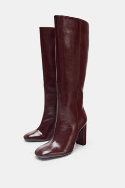BLOCK HEEL BOOTS - Zara фото 4