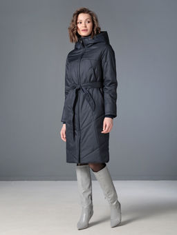 Пальто дем. т.синий