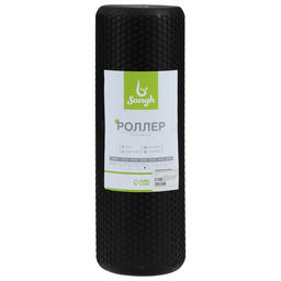 Ролик массажный Sangh, 45×15 см, черный