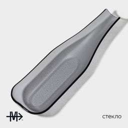 Блюдо сервировочное Magistro «Авис», 32.5×9.5×4 см, стекло, серое