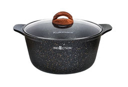 Кастрюля 3л со стеклянной крышкой, АП линия "Granit Ultra Induction" (Original) кгои33а